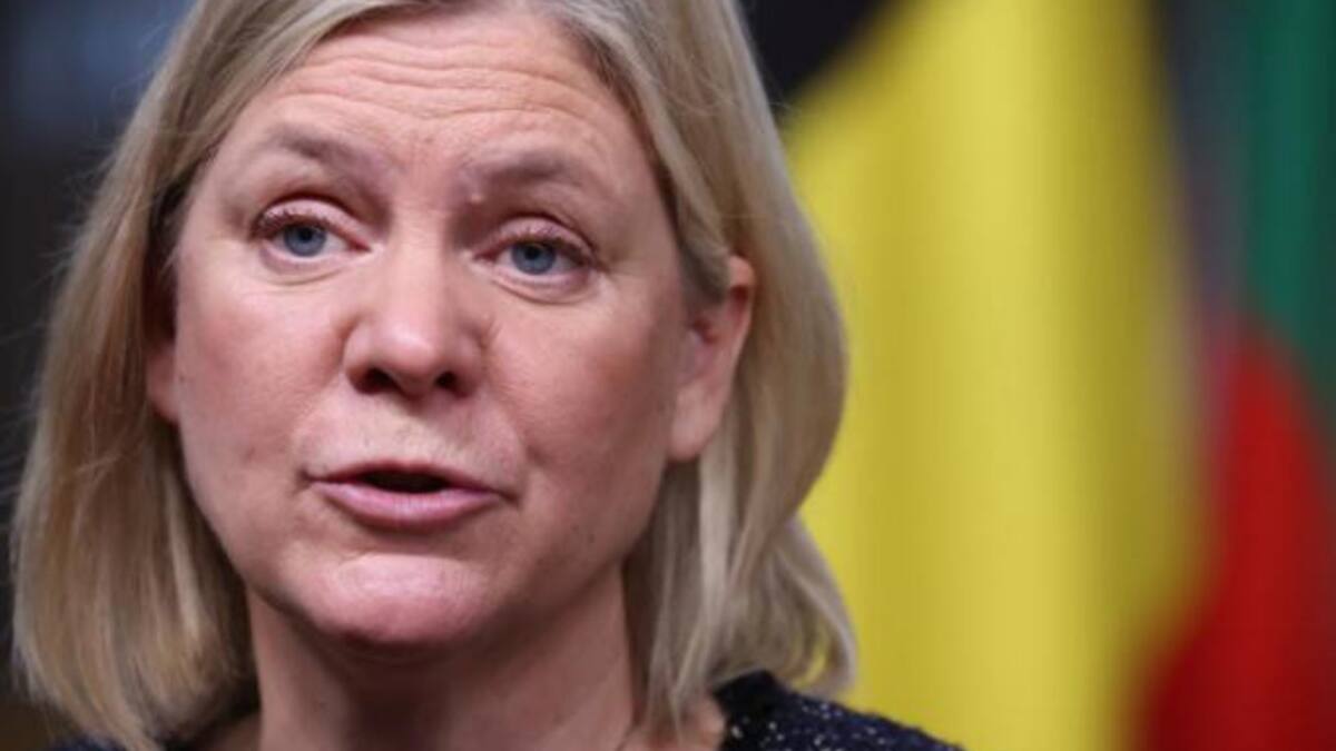 La primera ministra de Suecia tiene Covid