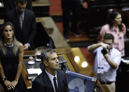 Martín Menem en la Cámara de Diputados. Foto: NA.