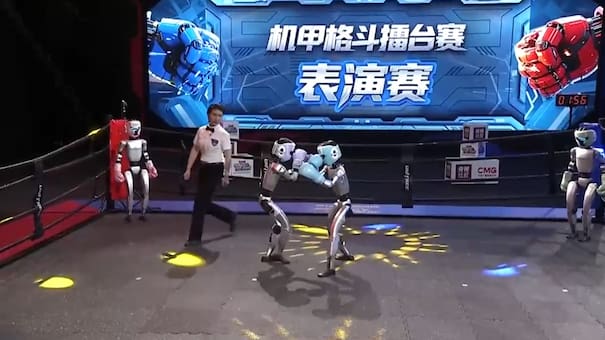 Al estilo Rocky Balboa: China fue sede del primer combate de boxeo entre robots humanoides