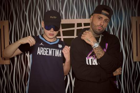 BZRP con Nicky Jam. Foto: Prensa BZRP.