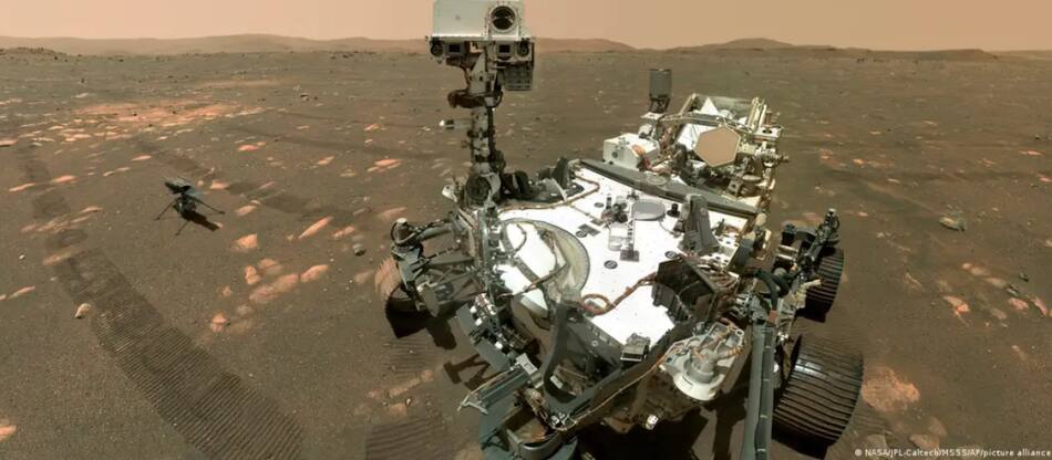 El rover Perseverance en la superficie de Marte. Foto: NASA.