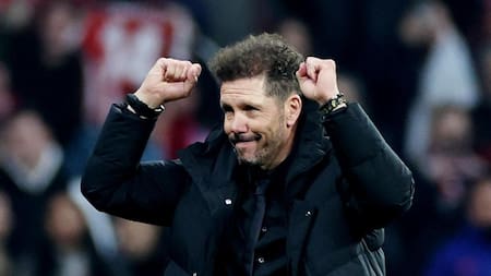 Diego Simeone en el Atlético de Madrid. Foto: REUTERS.