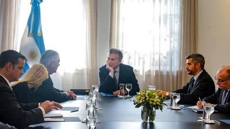 Tom Cooney, Mauricio Macri, Marcos Peña y Rex Tillerson