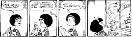 Historieta de Mafalda. Foto: Archivo