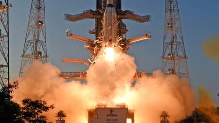 La India lanza al espacio con éxito su cohete INSAT-3DS. Foto: Instagram.