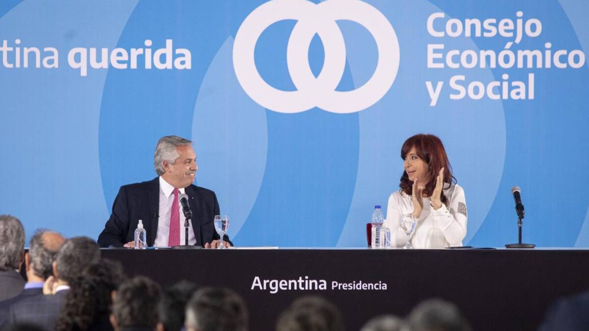 Alberto Fernández y Cristina Kirchner, NA