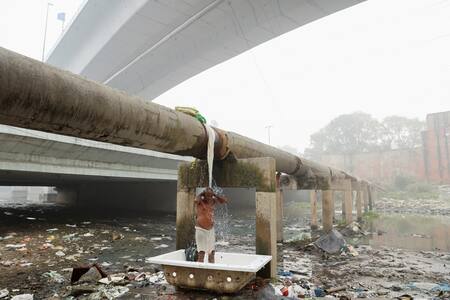 Contaminación en Nueva Delhi, India. Foto: Reuters.