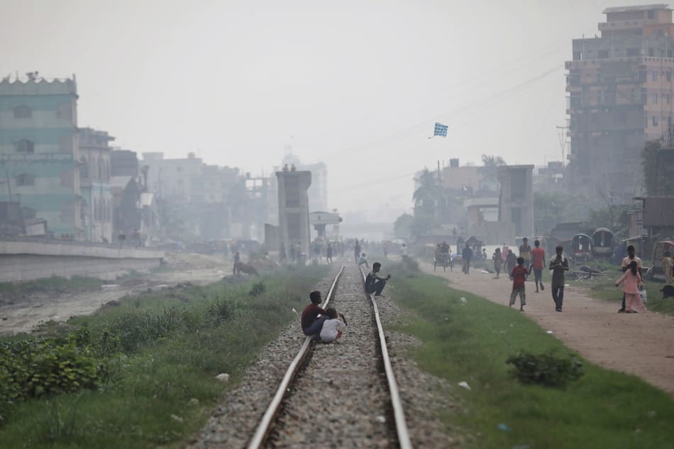Aire contaminado en Bangladesh. Foto: Reuters.