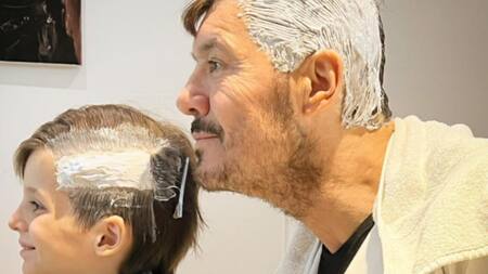 Marcelo y Lolo Tinelli. Foto: Instagram/ceriniclaudio.