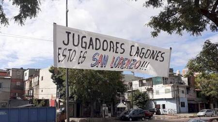 San Lorenzo, amenazas contra jugadores y dirigentes, pasacalles, Foto Twitter