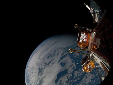 Nuevas imágenes de Firefly Space muestran la vista del módulo de aterrizaje lunar desde 100 km por encima de la Luna. Foto: X / @NASAArtemis.