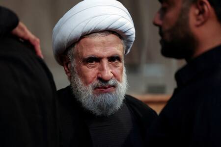 Naim Qassem, nuevo secretario general de Hezbollah. Foto: Reuters.