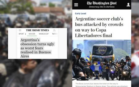 Superfinal de Libertadores postergada: el escándalo visto por los medios del mundo