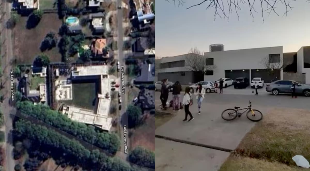 La casa de Lionel Messi en Funes, cerca de Rosario.