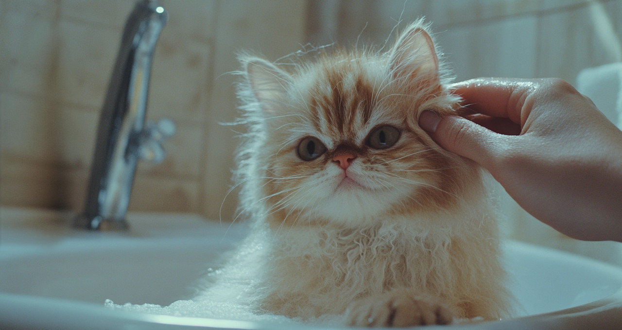 Los gatos le escapan al baño. Foto: Freepik.