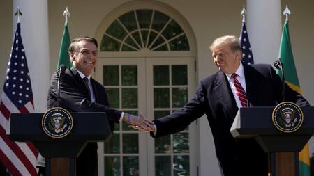 Bolsonaro y Trump en EE.UU., REUTERS