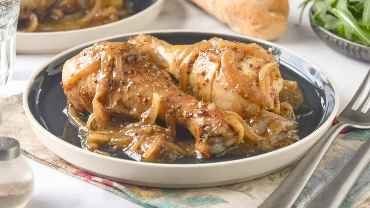Pollo a la mostaza.