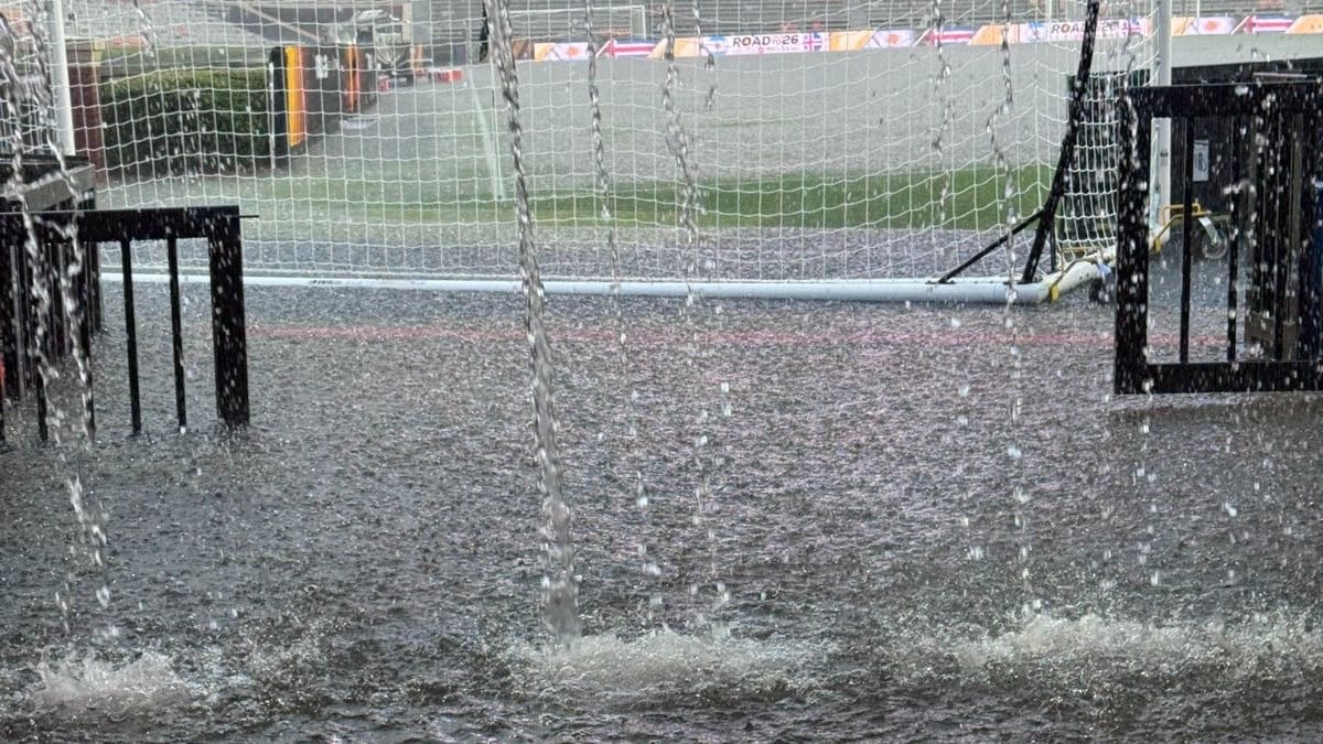 VIDEO Alarma en la Selección Argentina: un intenso temporal con tormenta eléctrica azotó a Alabama antes del partido contra Islandia