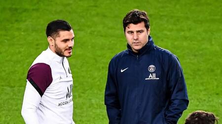 Mauro Icardi y Mauricio Pochettino