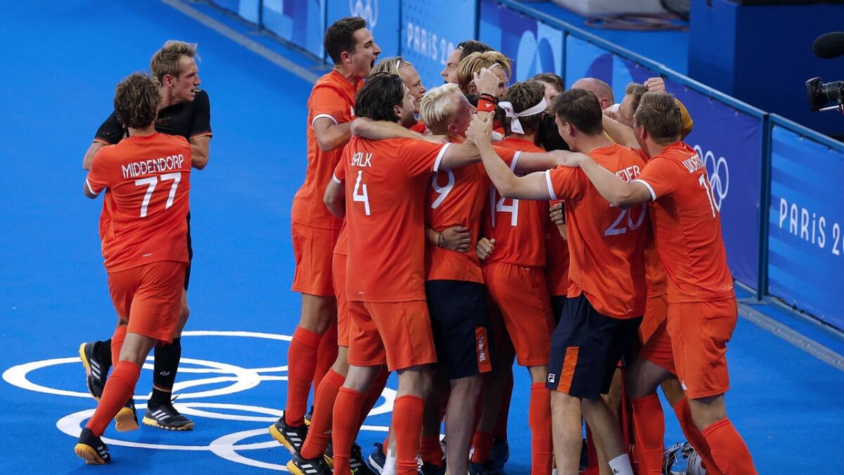 Países Bajos, campeón olímpico de hockey en París 2024. Foto: Reuters.