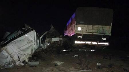 Accidente fatal en Chaco. Foto: Gentileza Radio Latina Coronel Du Graty.