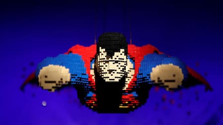 Exposición de superhéroes de Lego en París