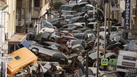 Los destrozos que dejó DANA en Valencia, España. Foto: EFE.