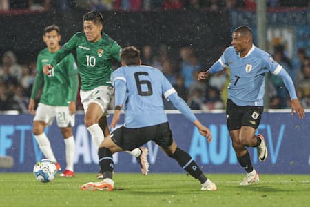 Uruguay vs Bolivia. Foto: EFE