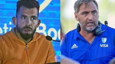 Carlos Tevez y Chapa Retegui. Foto: rosario3.