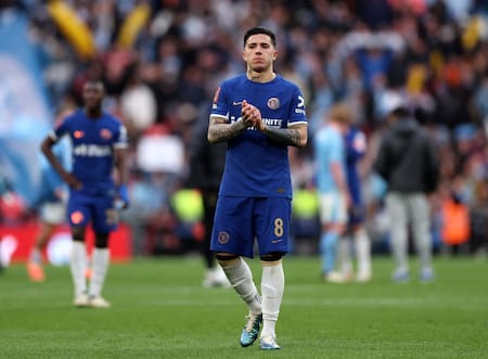 Enzo Fernández, Manchester City vs Chelsea; FA Cup. Foto: Reuters
