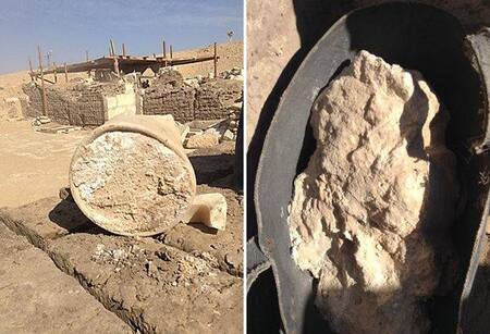 Queso hallado en Egipto