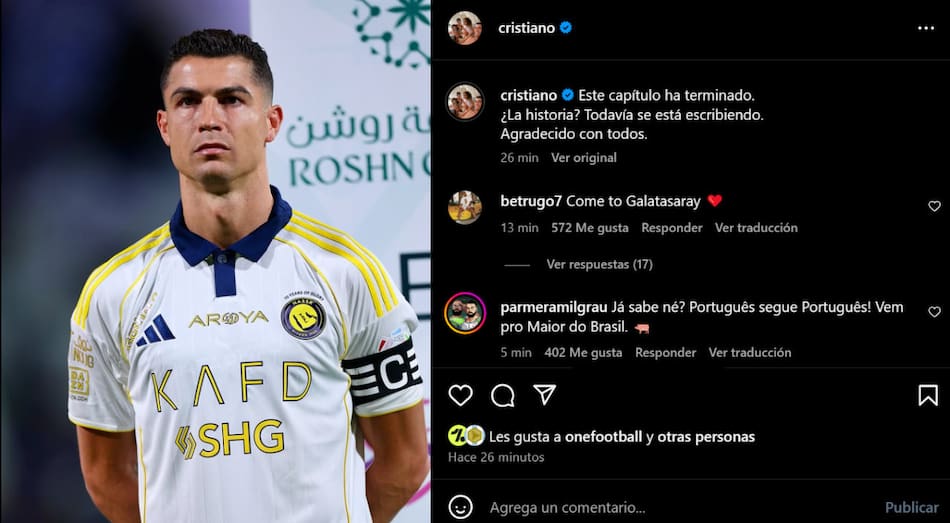 Cristiano Ronaldo podría abandonar Al Nassr. Foto: Captura