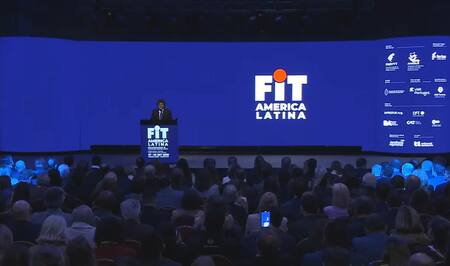 Javier Milei en la FIT 2025.