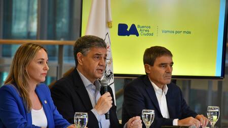 Conferencia de Jorge Macri. Foto: NA