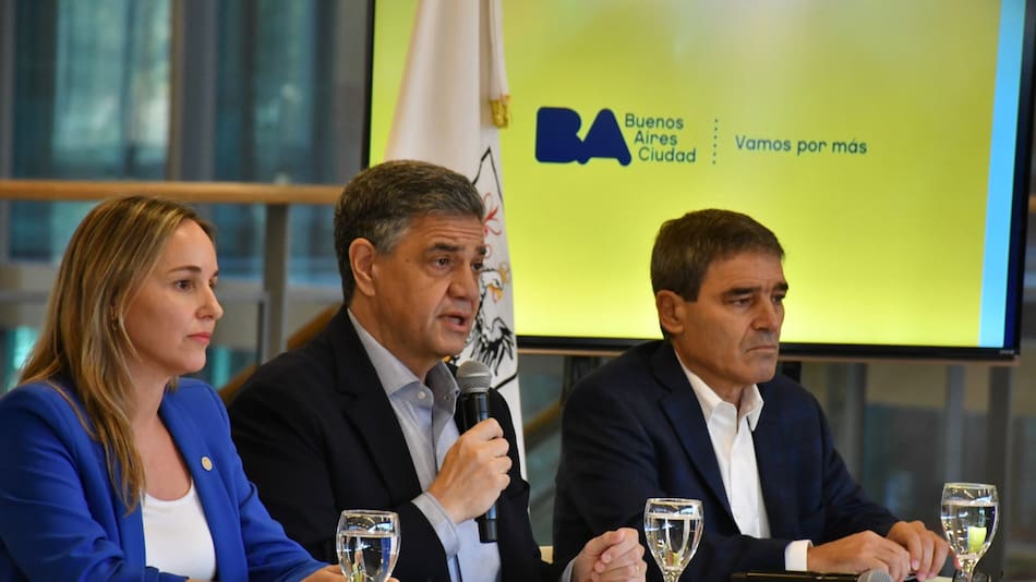 Conferencia de Jorge Macri. Foto: NA