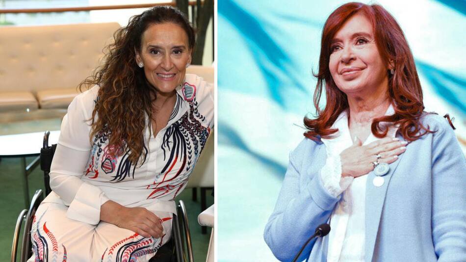 Gabriela Michetti y Cristina Fernández de Kirchner, NA