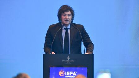 Javier Milei en el IEFA Latam Forum. Foto: NA.