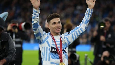 Julián Álvarez, Manchester City. Foto: REUTERS.