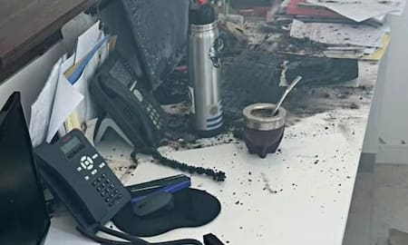 Explosión de una carta bomba en las oficinas de la Sociedad Rural