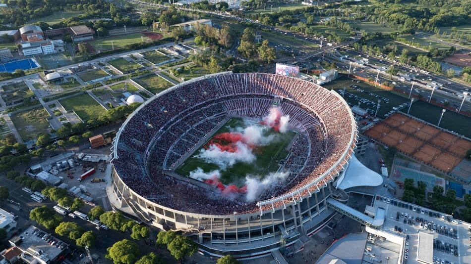 Estadio Más Monumental, de River Plate. Foto: X @RiverPlate.