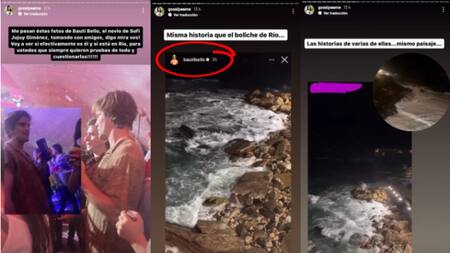 El novio de Sofía "Jujuy" a los besos con otra mujer en Brasil. Fuente: Instagram/gossipeame.