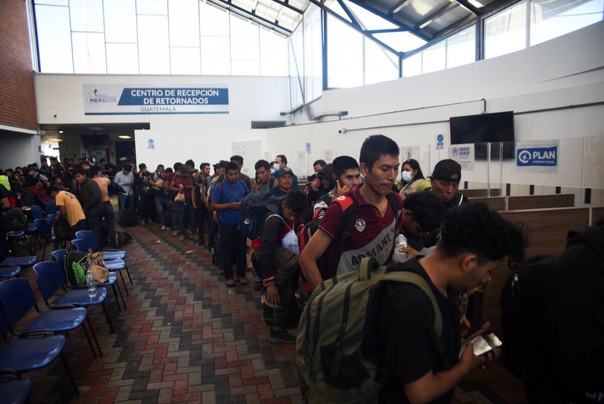 Migrantes guatemaltecos son deportados desde México. Foto: Reuters
