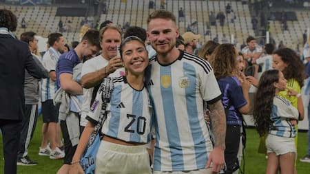 Alexis Mac Allister y Camila Mayan. Foto: Inatagram/camimayan.