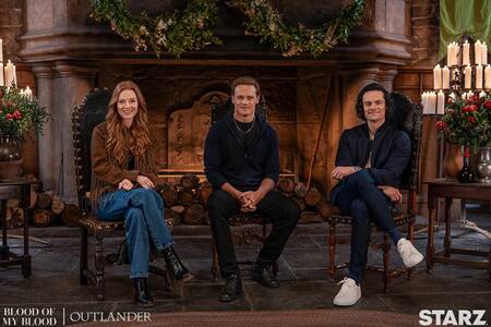 Los elencos de Outlander y Blood Of My Blood se juntaron en el Día Mundial de Outlander. Foto Instagram @outlande_starz