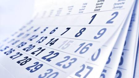 Feriados y días no laborables del 2020, calendario