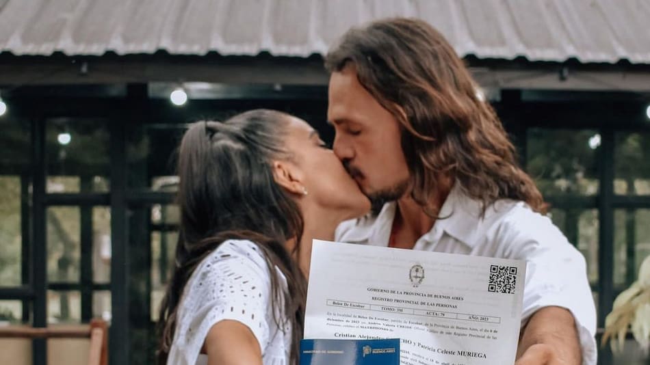 Christian Sancho y Celeste Muriega. Foto: Instagram @celestemueriega