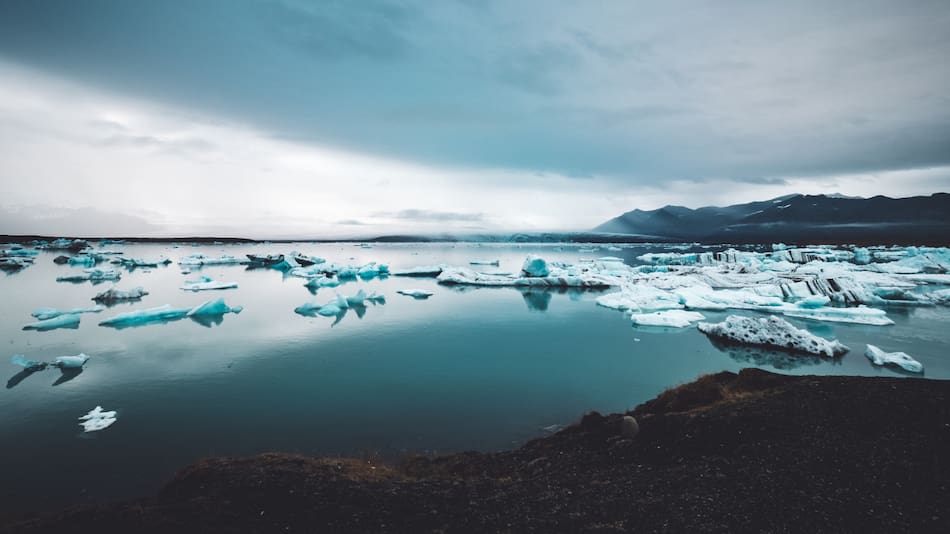 Derretimiento de glaciares. Foto: Unspash