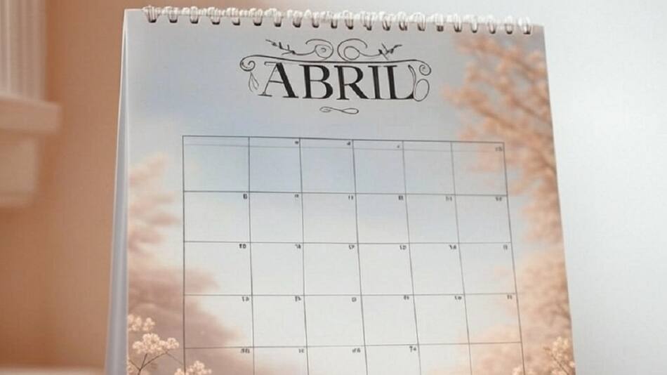 Calendario de abril. Foto: Grok