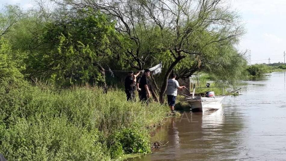 Búsqueda de Karen Fernández, Nena caída en aguas del Río Salado, Aire de Santa Fe