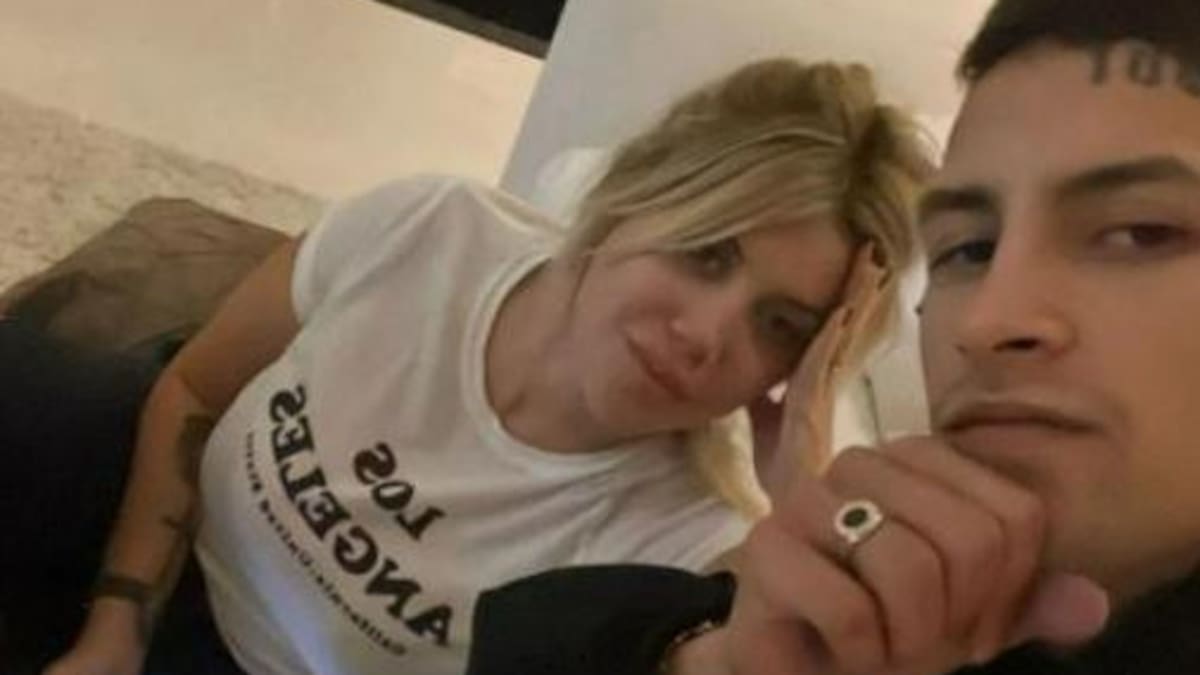 Wanda Nara y L-Gante. Foto: Instagram/l-gante